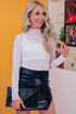 Star Embellished Sheer Mesh Long Sleeve Top